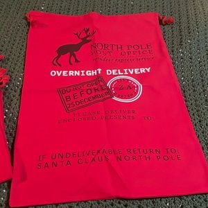 Santa bag bundle of 3-NWOT